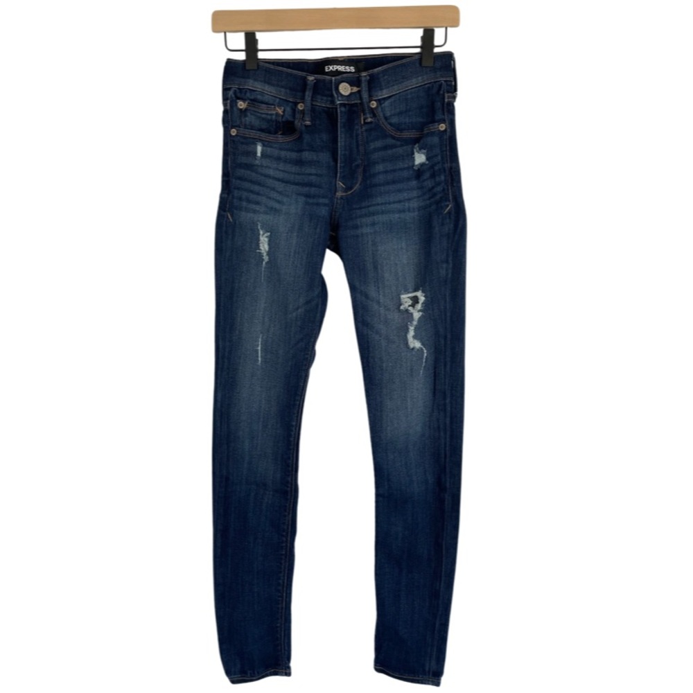 Express Stretch Mid Rise Jeans Size 00